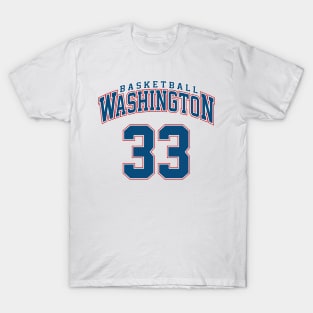 Washington Basketball - Player Number 33 T-Shirt